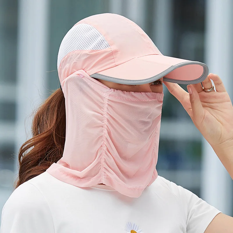 Кепка с защитой от УФ-лучей и козырьком для лица |