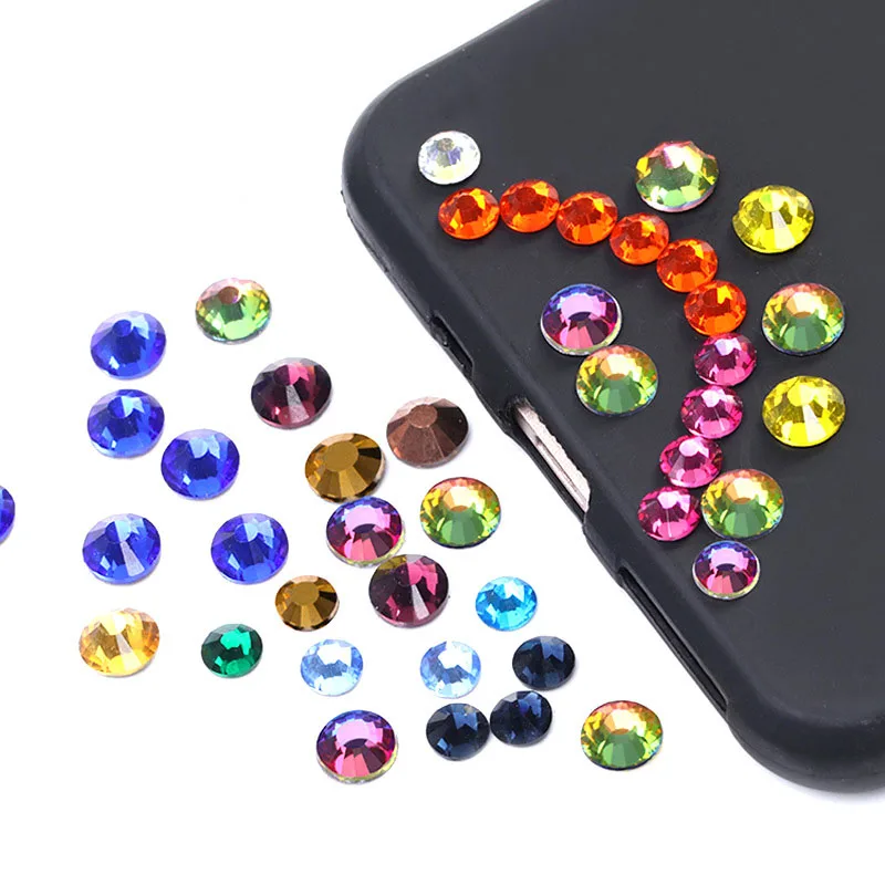 

Разноцветные стразы SS3 SS30, стразы со стразами горячей фиксации, стразы для дизайна ногтей, свадебное платье