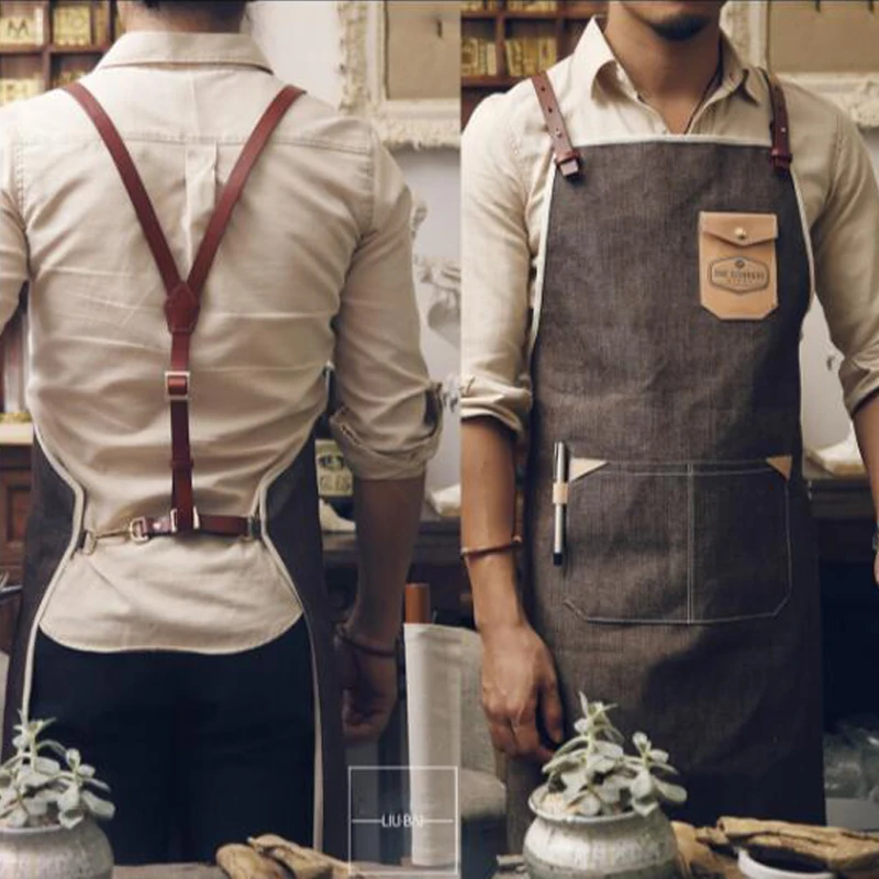 2020 фартук для женщин и мужчин брезентовый барбекю хлопковый выпечки пожилых