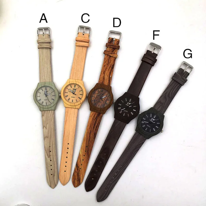 

Ladies Watch New Bracelet Trend Wood Grain Leather Strap Watch Casual Minimalist Small Dial Gift for Girlfriend Reloj Mujer