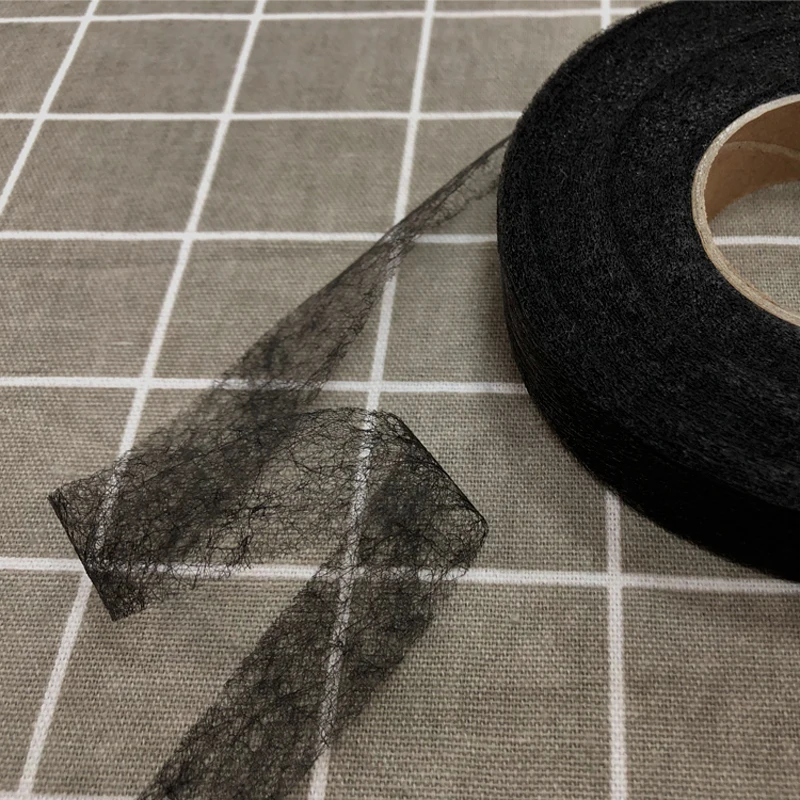 Двухсторонняя клейкая ткань 70 ярдов/рулон Нетканая плавкая прокладка легкое