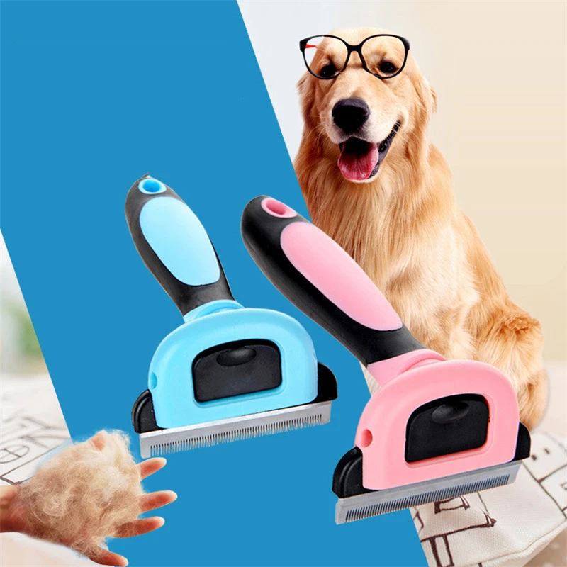 

Pet Dog Cat Hair Removal Brush Comb Pets Grooming Cleaning Tools Combining Open Knot Hair Shedding Trimmer Comb for Dogs Cats