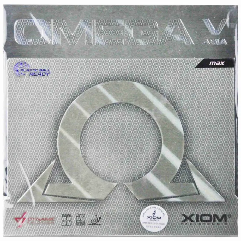 

XIOM OMEGA V ASIA (Omega 5 Asia, Non-sticky, High Friction) Table Tennis Rubber Pips-in Ping Pong Sponge
