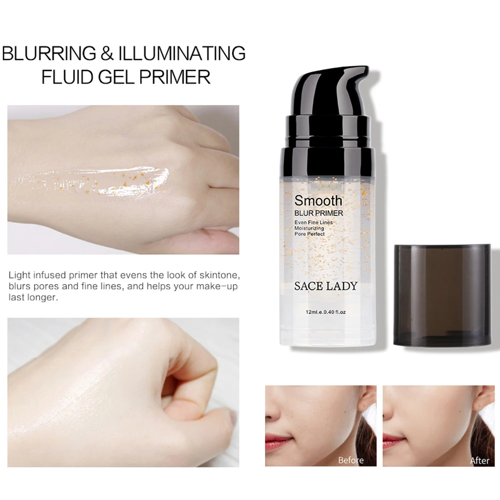 SACE LADY макияж масляный праймер контроль основа для лица гель 24K золото