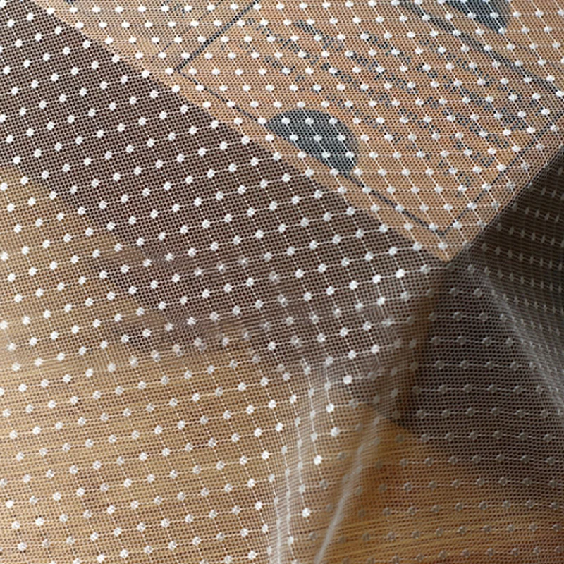 2 м/лот смешанные стили 150 см Высокое качество сетка Марля точки стрейч ткань