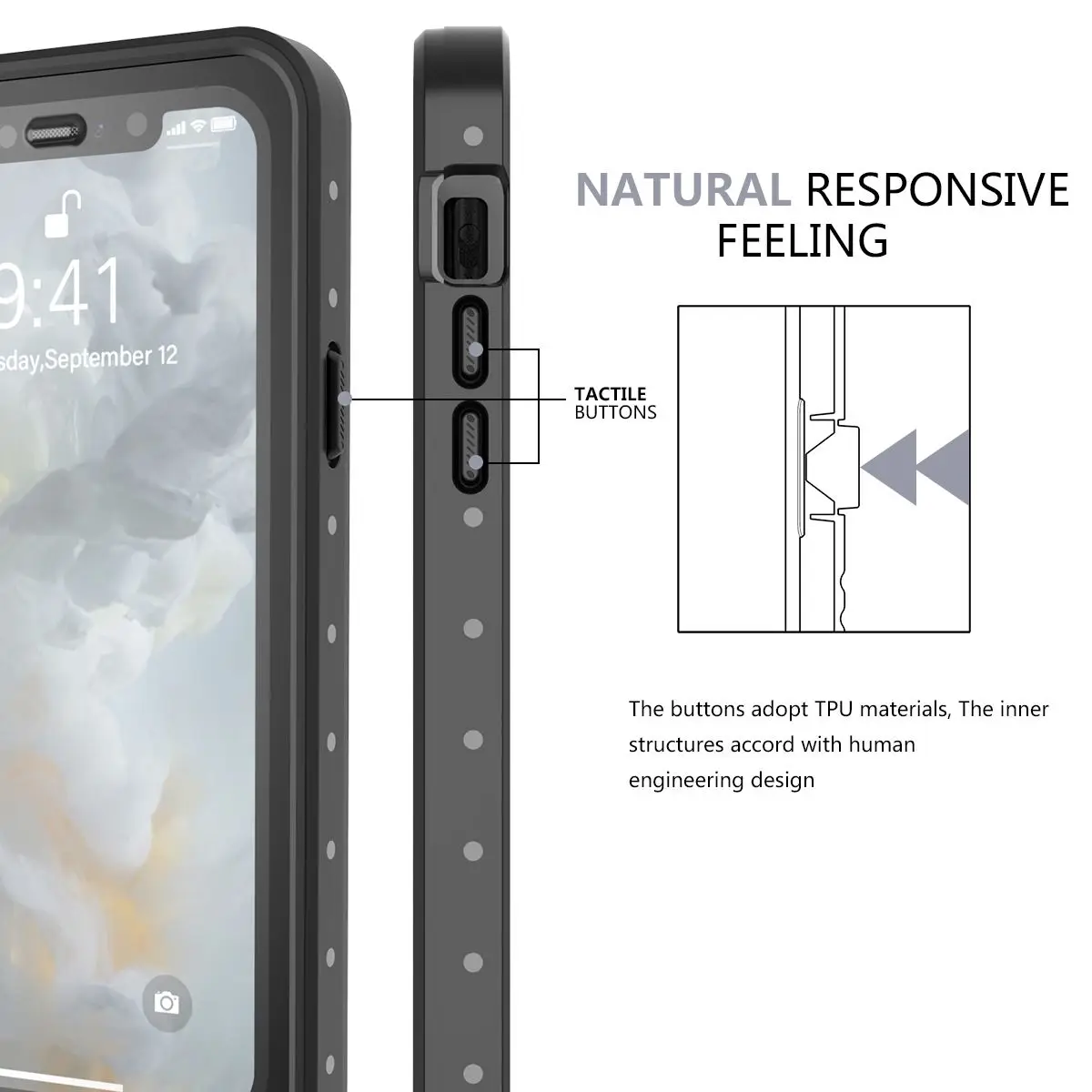 Чехол для iPhone 11 11 Pro Max IP68 водонепроницаемый ударопрочный на 360 градусов подводный чехол для iPhone 11 Pro прозрачный чехол