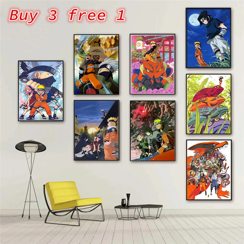 Ниндзя Uzumaki Naruto у героя мультфильма Саскэ Утиха классический комикс мелованная