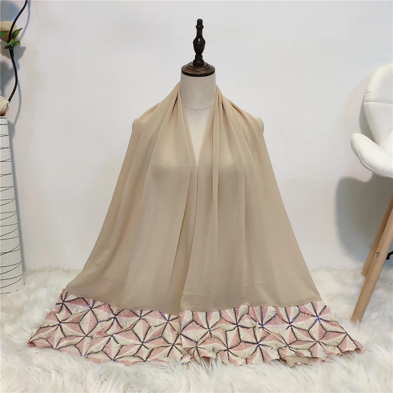 Блестки abaya Макси хиджаб шарф Мусульманский тюрбан Hijabs Foulard Femme Hoofddoek Moslima Абая для женщин платок тюрбаны Jilbab