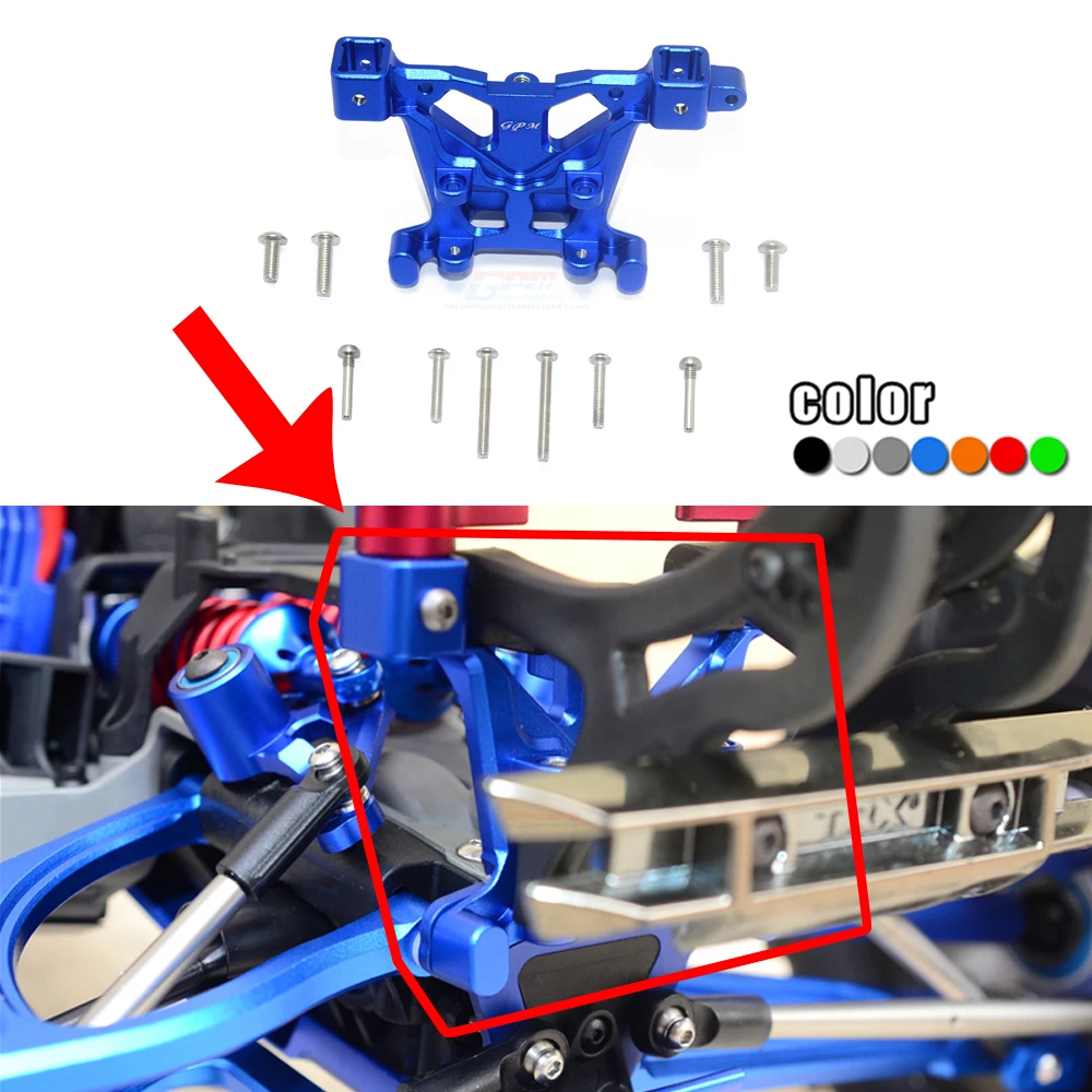 

GPM metal Aluminum alloy Rear shell column mount fixing seat for 1/10 TRAXXAS E-REVO 2.0 86086-4 Monster Truck