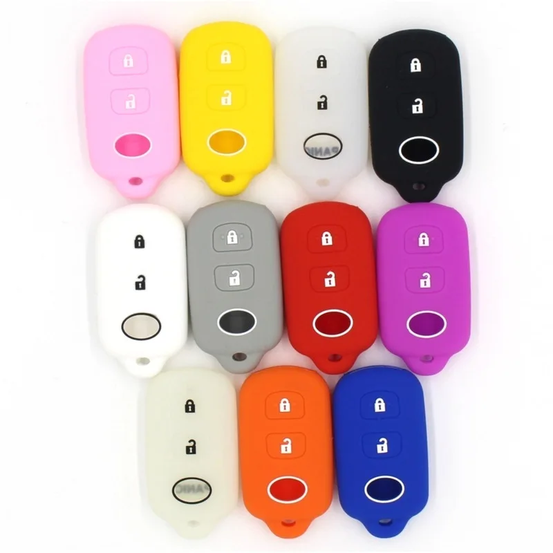 

Keyless Remote Holder Silicon Case Control Protect Cover for Toyota FJCruiser Highlander Prius RAV4 Tacoma Yaris Remote key fob
