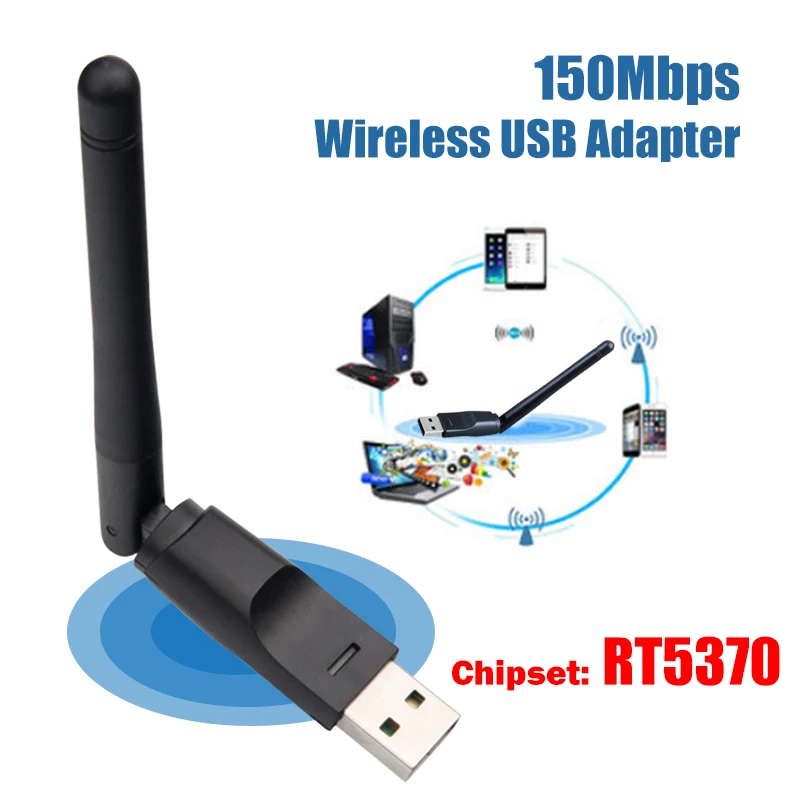 Usb wifi адаптер ethernet lan беспроводной 802.11n ноутбук ключ карта antena adaptador 2 4g wi fi приемник