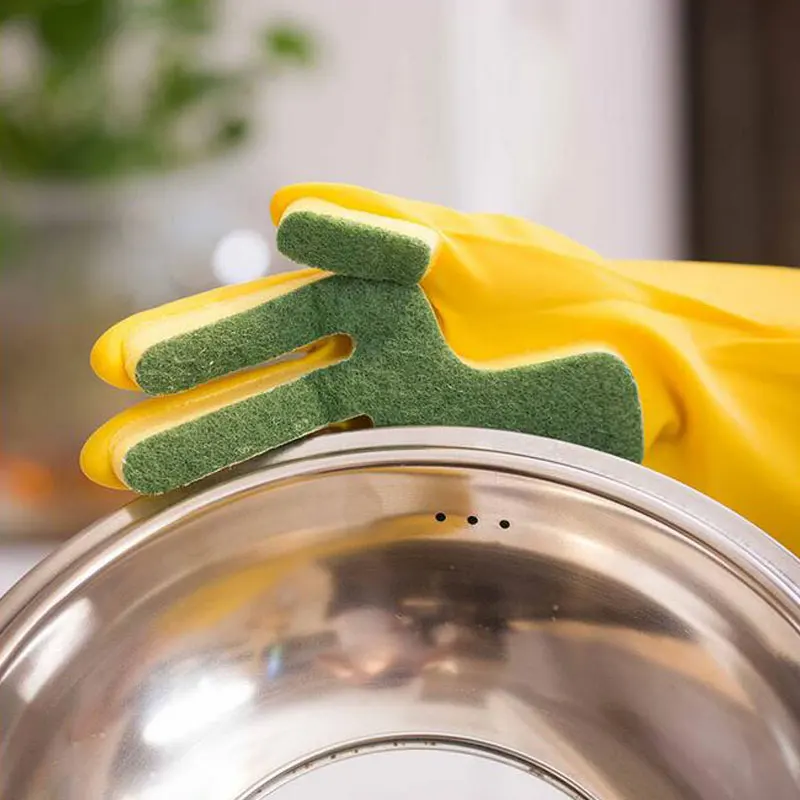 1 пара Творческий дом моющая Чистящая перчатки для мытья посуды очиститель сад