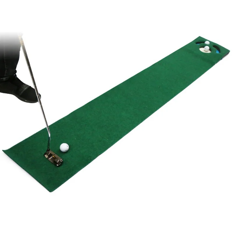 

Golf Putting Mat Golf Putter Trainer Track Green Mat Thick Smooth Practice Putting Carpet Rug Indoor Golf tools Green Fairway