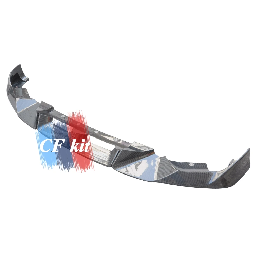 3 шт. OTD Стиль Настоящее углеродное волокно передний подбородок губы спойлер