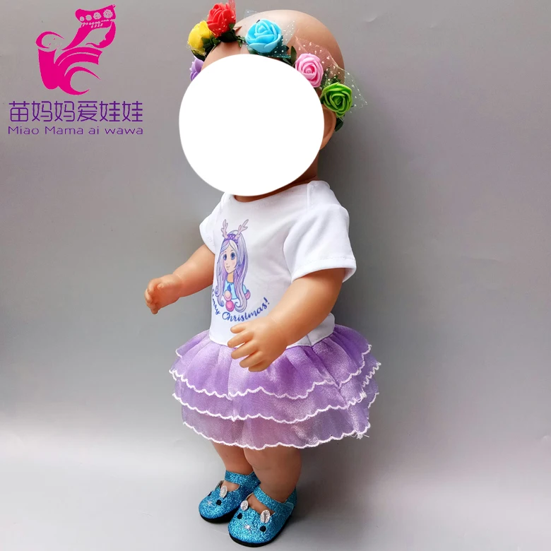 Одежда для куклы-младенца, штаны, рубашка, юбка-пачка для 1" 45 см, кукольная одежда, набор игрушек, одежда для детей, подарок для девочек