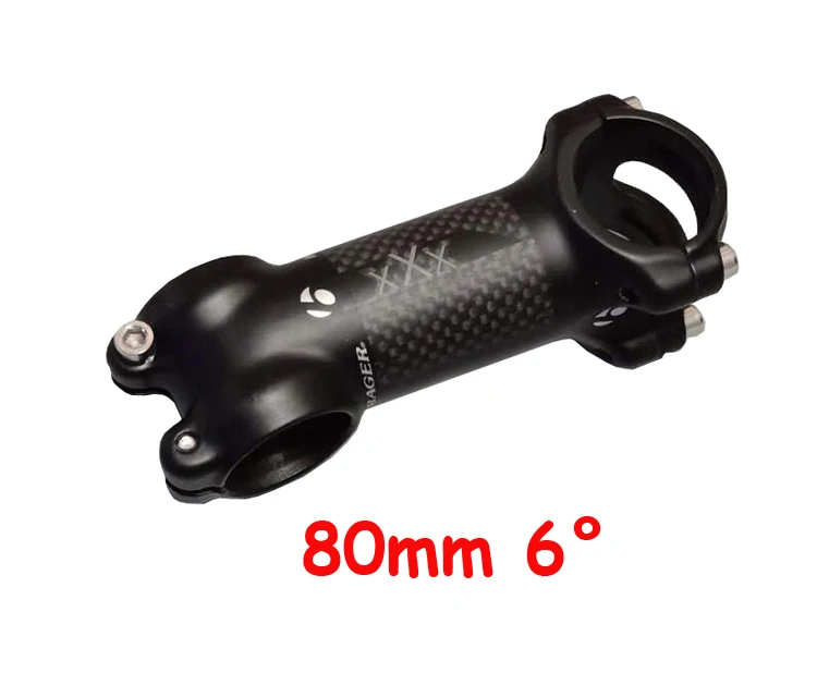 80mm 6degree XXX углеродное волокно+ алюминиевый велосипедный ствол дорога/MTB из углерода велосипед Stem части велосипеда угол 6/17 градусов части велосипеда аксессуары - Цвет: 80mm 6degree