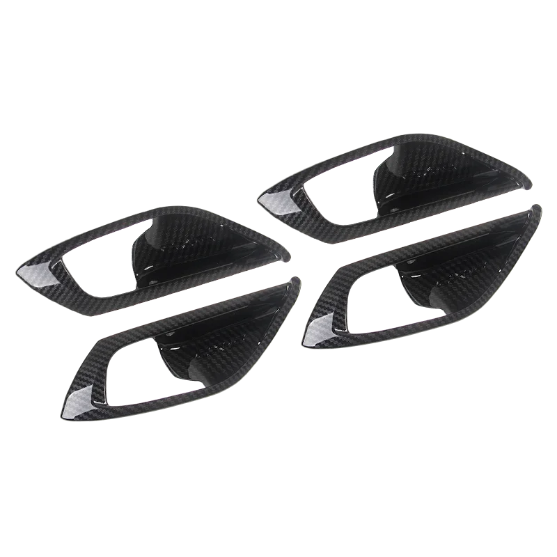 Углеродное волокно автомобильный Стайлинг Внутренний дверной ручки чаши Крышка