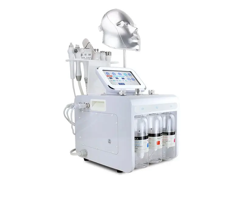 8 в 1 H2 O2 гидродермабразия лица Очистка для спа/Глубокая очистка кислородом