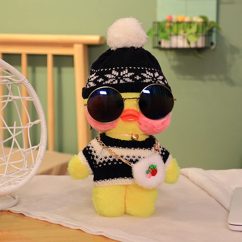 

Маленькие плюшевые утки Lalafanfan, 20 см, мягкие игрушки, кукла утки, Корейская нарядная игрушка с гиалуроновой кислотой, маленькая Желтая утка, к...