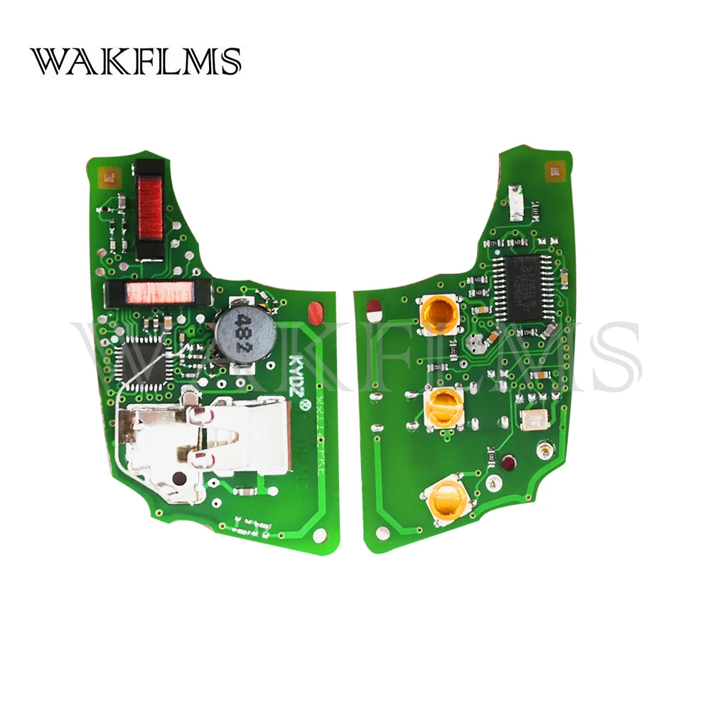 3 кнопки Smart Remote Flip Автомобильный ключ 433 МГц для Volkswagen (MQB) с Megamos AES ID88 Chip Keyless Go / Entry |