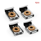 4 шт.компл. железная квадратная пружина, нагруженная вешалка, регулируемый настенный кронштейн зеркальные клипсы, практичный многофункциональный, для спальни, ванной комнаты