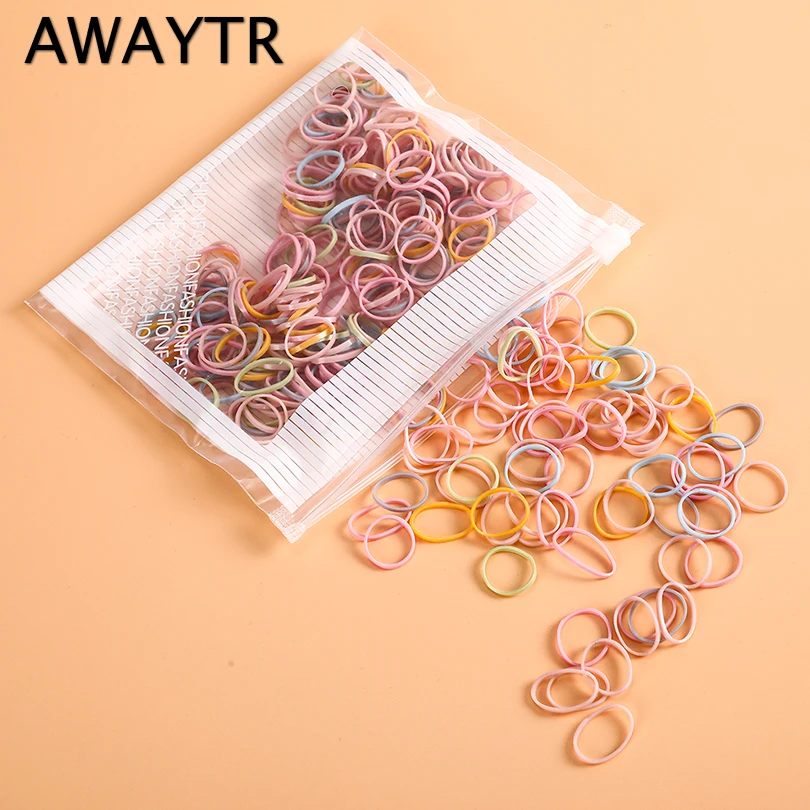 Резинка для волос AWAYTR 100/200 шт. резинка конский хвост аксессуары девочек| |