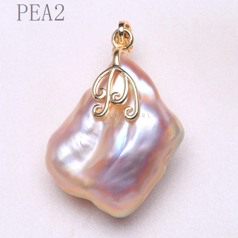 Ручная работа естественный неправильной формы жемчужная подвеска квадратный