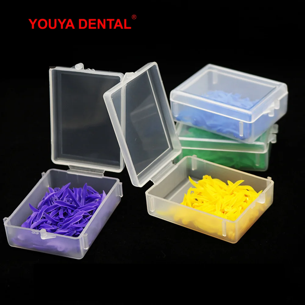 4 Boxes Dentistry Wedges Disposable Dental Wedges With Hole 4 Sizes Plastic Teeth Wedge  Lab Dentist Materials Tools Insturment