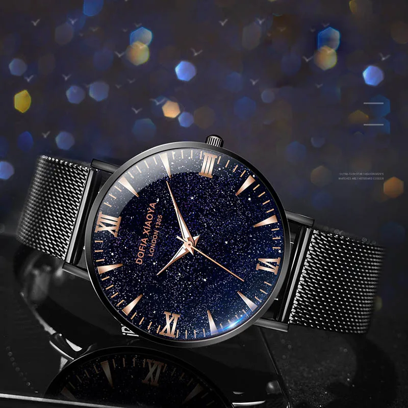 Ультра тонкие 7 мм минималистичные часы черные стальные кожаные коричневые