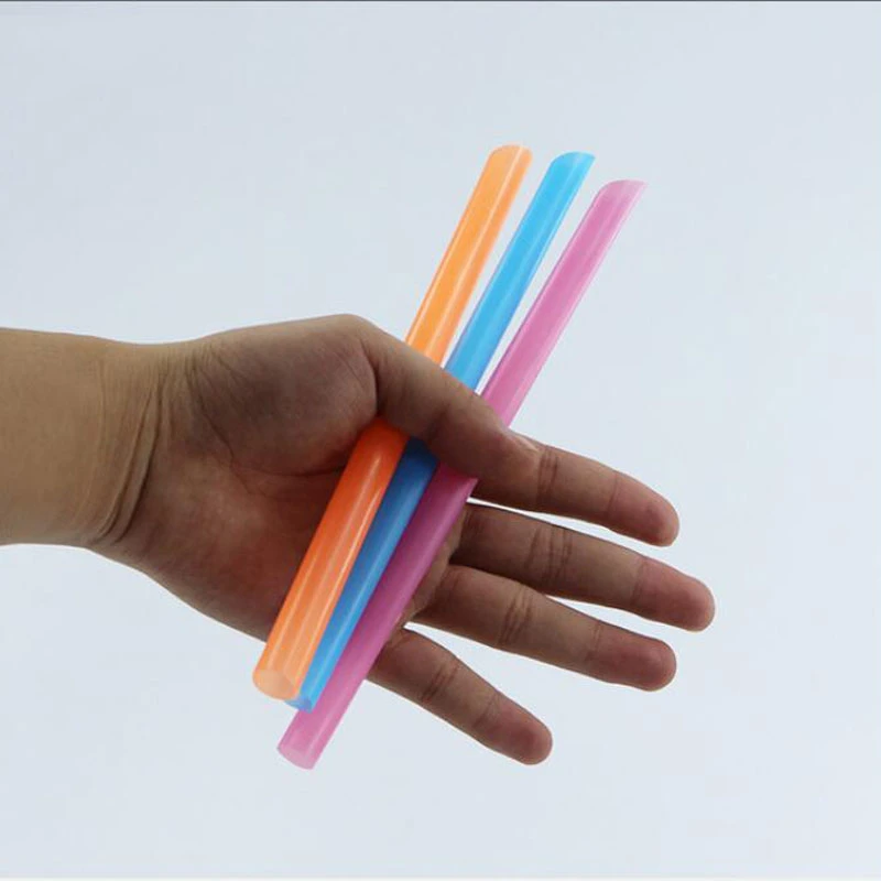 Широкие питьевые гибкие соломинки для чая молока коктейлей индивидуальная