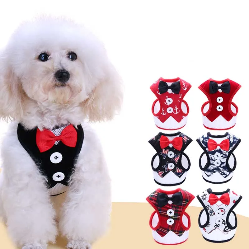 Breathable Dog Harness Small Pet Dogs Leash Set Puppy Cat Vest Lead Collar for Chihuahua Pug Bulldog Arnes Perro | Дом и сад