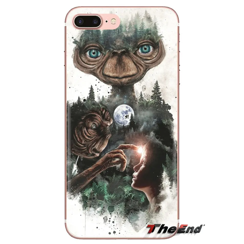 Прозрачные мягкие чехлы для iPod Touch Apple iPhone 4 4s 5 5S SE 5C 6 6S 7 8 X XR XS Plus MAX E.T. С рисунком
