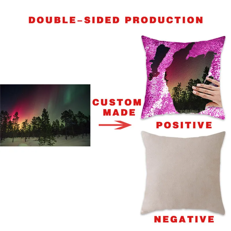 Fuwatacchi на заказ DIY Русалка подушка со стразами чехол Волшебная Подушка Чехол