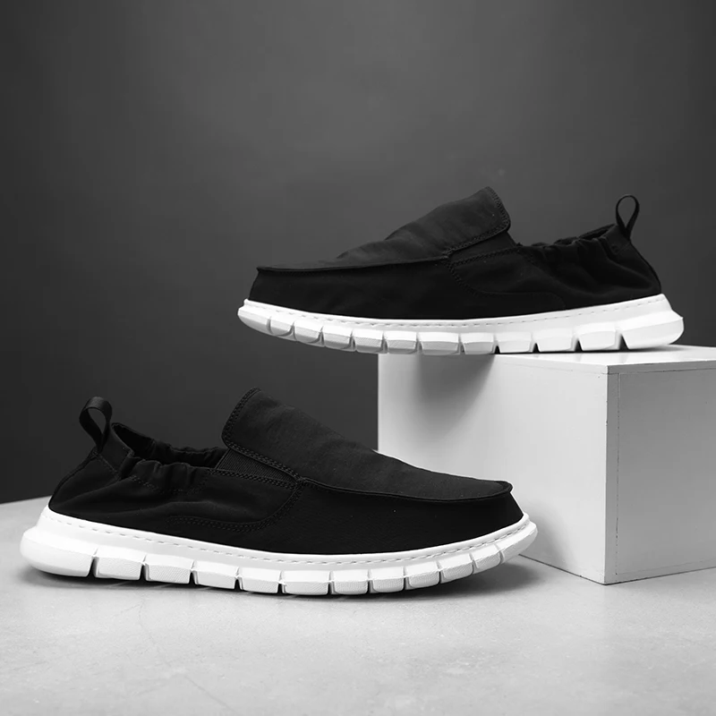 

Мужские повседневные холщовые кроссовки, мужские Модные дышащие минималистичные мужские кроссовки, новые мужские белые стильные кроссовк...