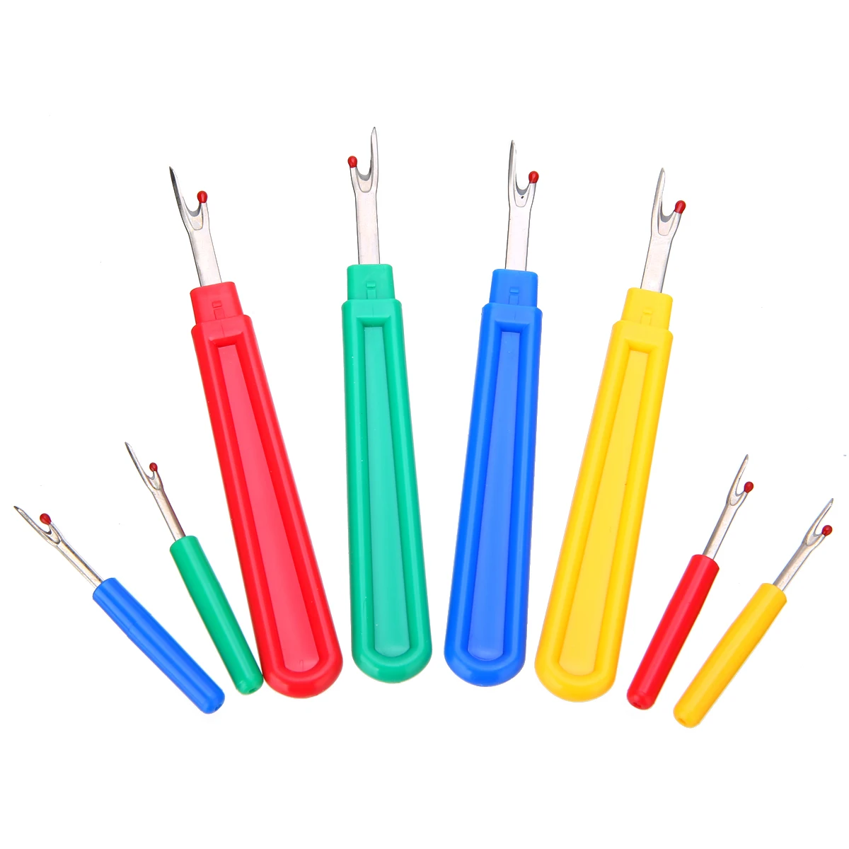 

9Pcs Large Small Seam Ripper Stitch Unpicker Craft Thread Cutter Sewing Tool With Plastic Handle Sewing Remover Tools Set