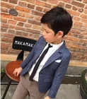 В 2020 году, новые весенне-осенние блейзеры для мальчиков корейский Костюм Джентльмена костюмы для мальчиков на свадьбу, Детские британские костюмы, куртки