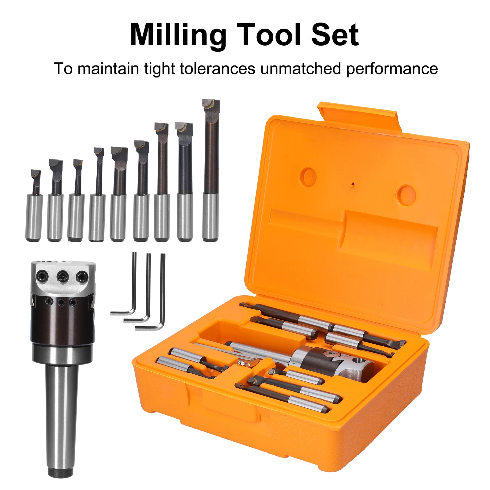 

MT3-F1 Boring Bar Kit Boring Heads MT3 Shank Holder Set with 1/2inch Carbide Boring Bar for Manufacturing and Milling Workpiece