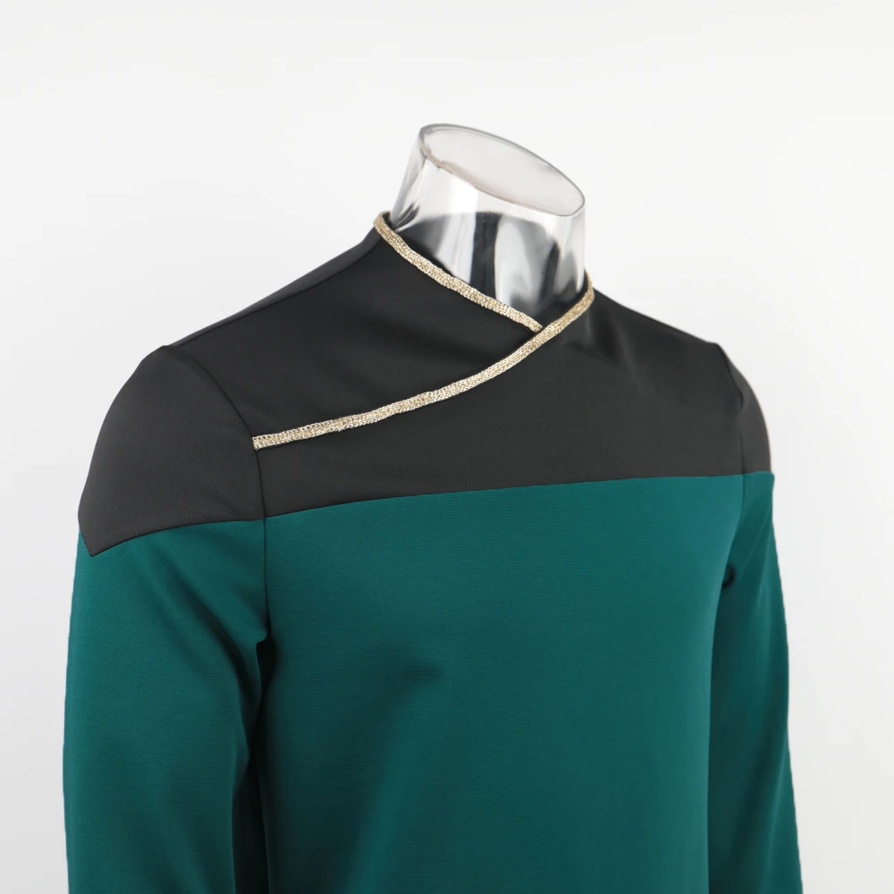 Звезда TNG капитан Пикард трек красный Униформа Топ куртка Voyager DS9 Желтый костюмы для косплея Хэллоуин Вечерние