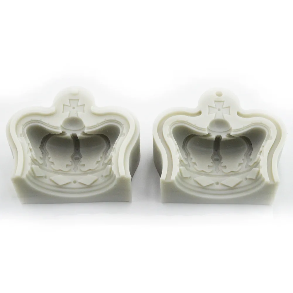 Новая Большая трехмерная Корона силиконовая форма для помадки и торта