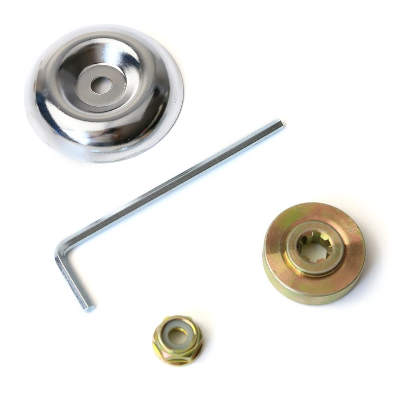 

K1KA 2 Sets String Trimmer Brush Cutter Parts Thrust Plate Gard Washer Wrench Nut Lawnmower Adapter Kit for stihl