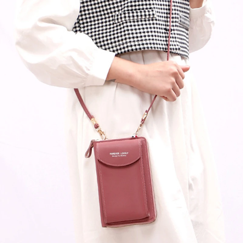 

Однотонная многослойная Сумка из искусственной кожи с надписью на ремне, 12 цветов