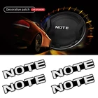 4 шт. 3D алюминиевый динамик стерео динамик значок эмблема наклейка для Nissan NOTE E11 E12 аксессуары