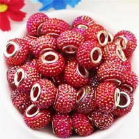 10pcslot 16mm big round large hole european spacer beads fit bracelet necklace earrings curtains women hair jewelry making diy