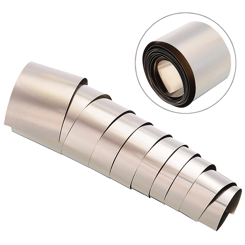 

Тонкая пластина из чистого никеля, серебристо-серого никеля, 1 шт., 0,1*30*1000 мм, лист для фотооборудования сварщика