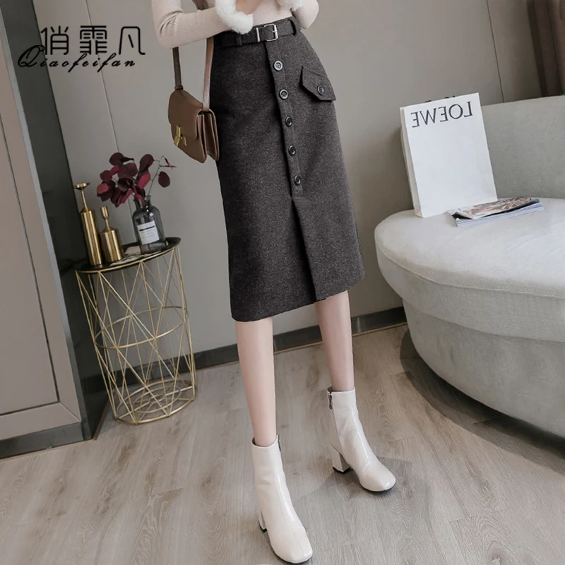 

Mao's skirt autumn/winter women's autumn 2020 autumn new winter skirt high-waisted winter skirt winter with sweater to wear