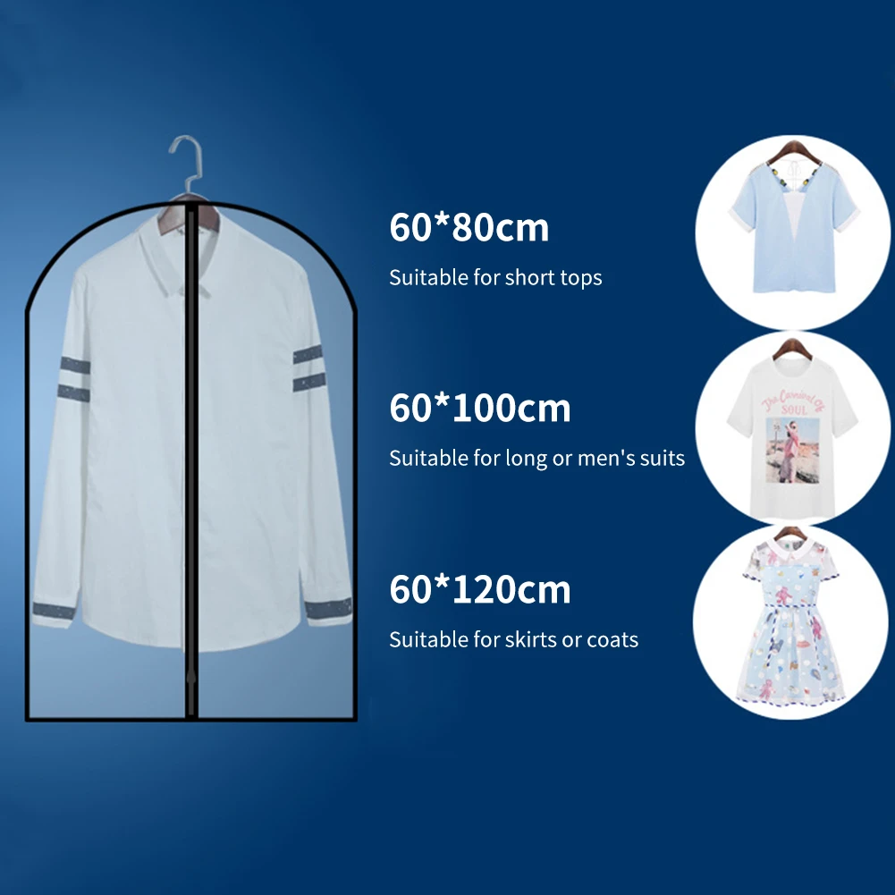 5 шт./компл. чехол для одежды прозрачная сумка костюма защита от моли дышащая