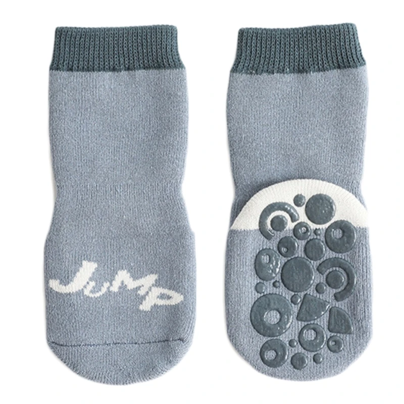 

Boys and girls terry thickened non-slip middle tube floor socks QX2D