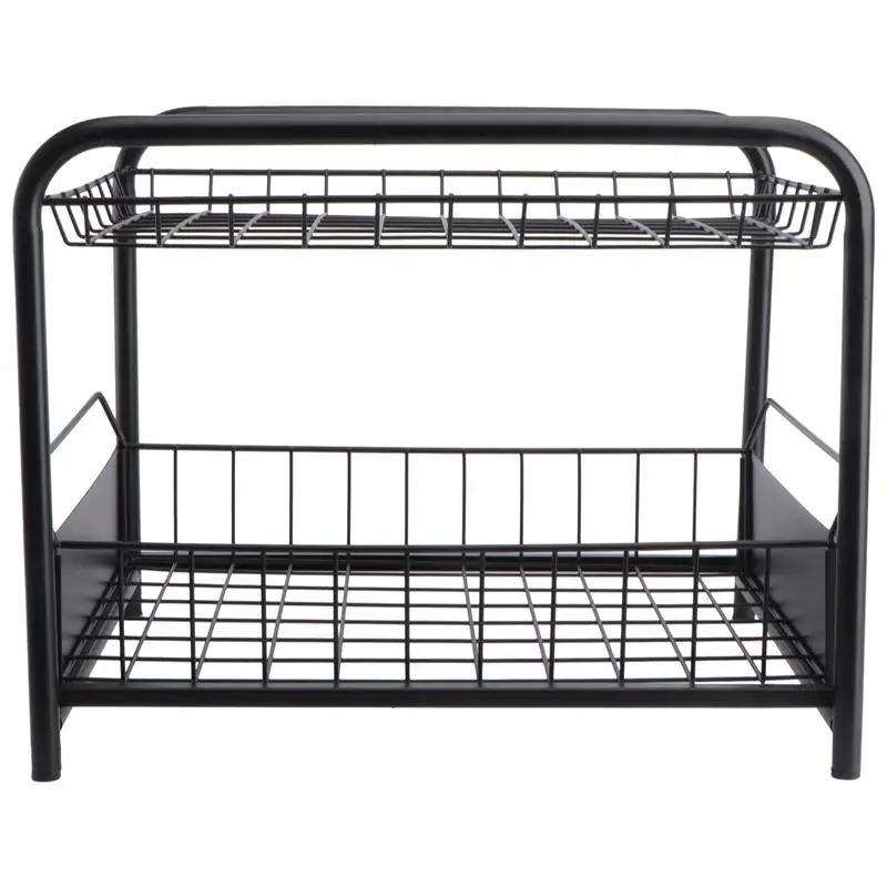 

Kitchen Under Sink Organizer and Storage Under Sink Cabinet Storage Rack (Black)