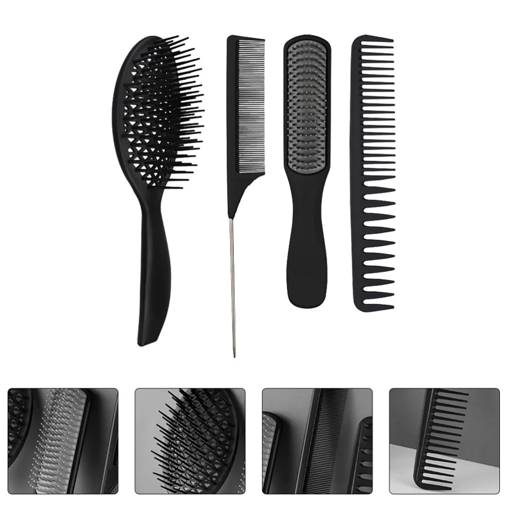 

4pcs Comb Hair Brush Massaging Comb Practical Hair Comb for