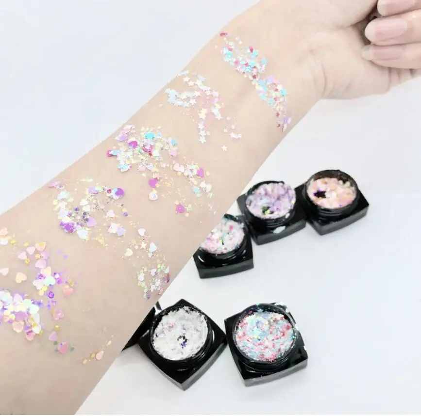 Bittb голографическая блестящая объемные Блестки для ногтей косметика лица и тела|